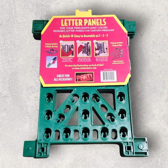 Snap-N-Glow Letter Panels Kit for Mini Lights Vintage 2000s NIP Custom Sign - Picture 2 of 2